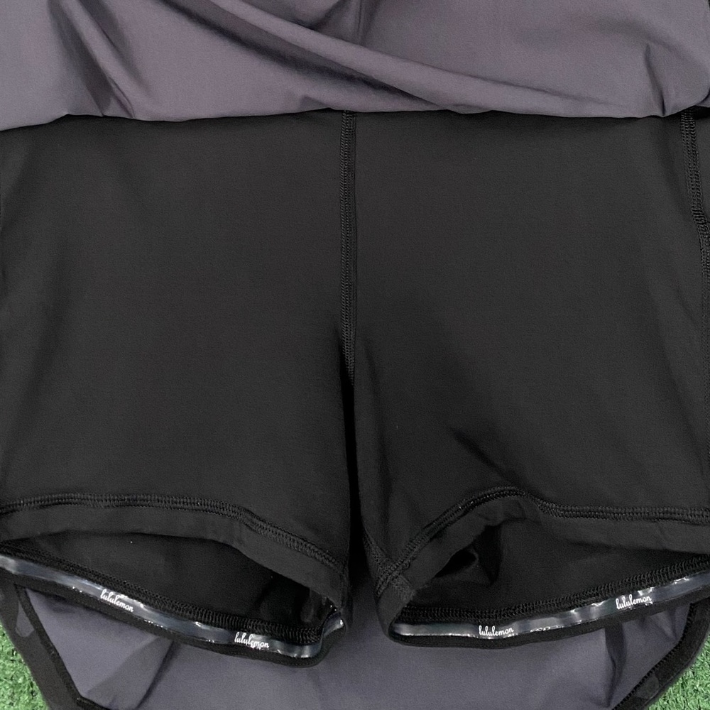 Lululemon Pace Rival  Incognito Camo Multi Grey Black Tennis Skirt Size 10 Tall - Picture 4 of 6